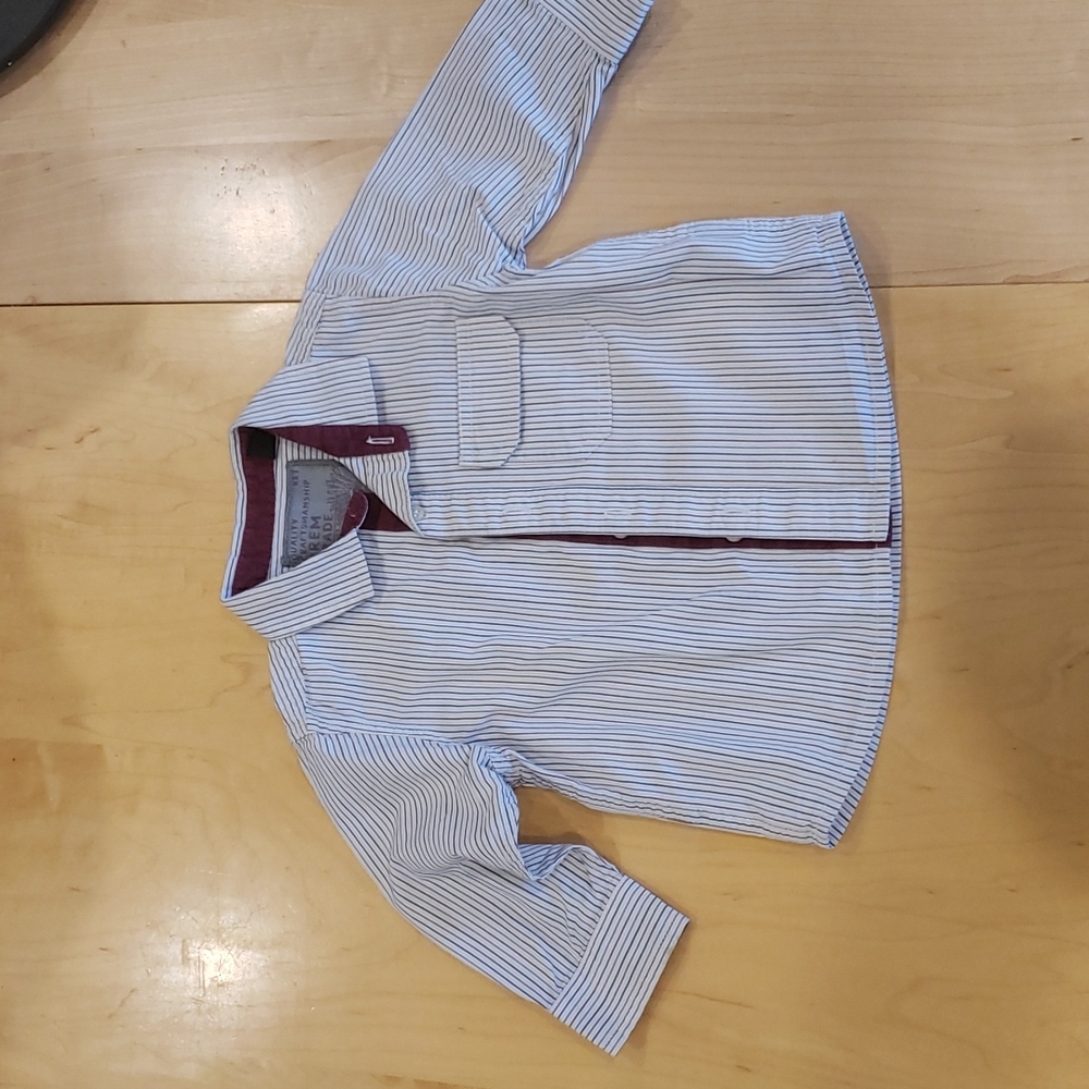 Next long sleeve striped shirt 9-12 months